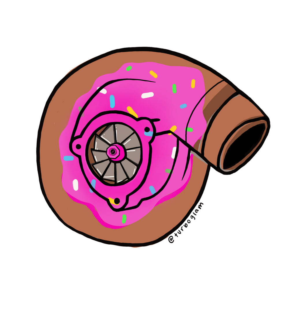 turbo donut sticker